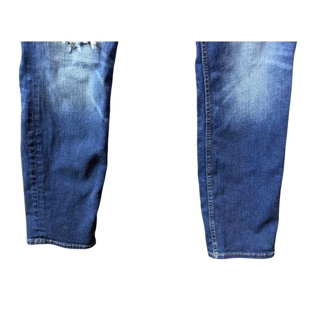 Goodfellow Co Total Flex‎ Mens Blue Distressed Slim Straight Jeans Size 32x30